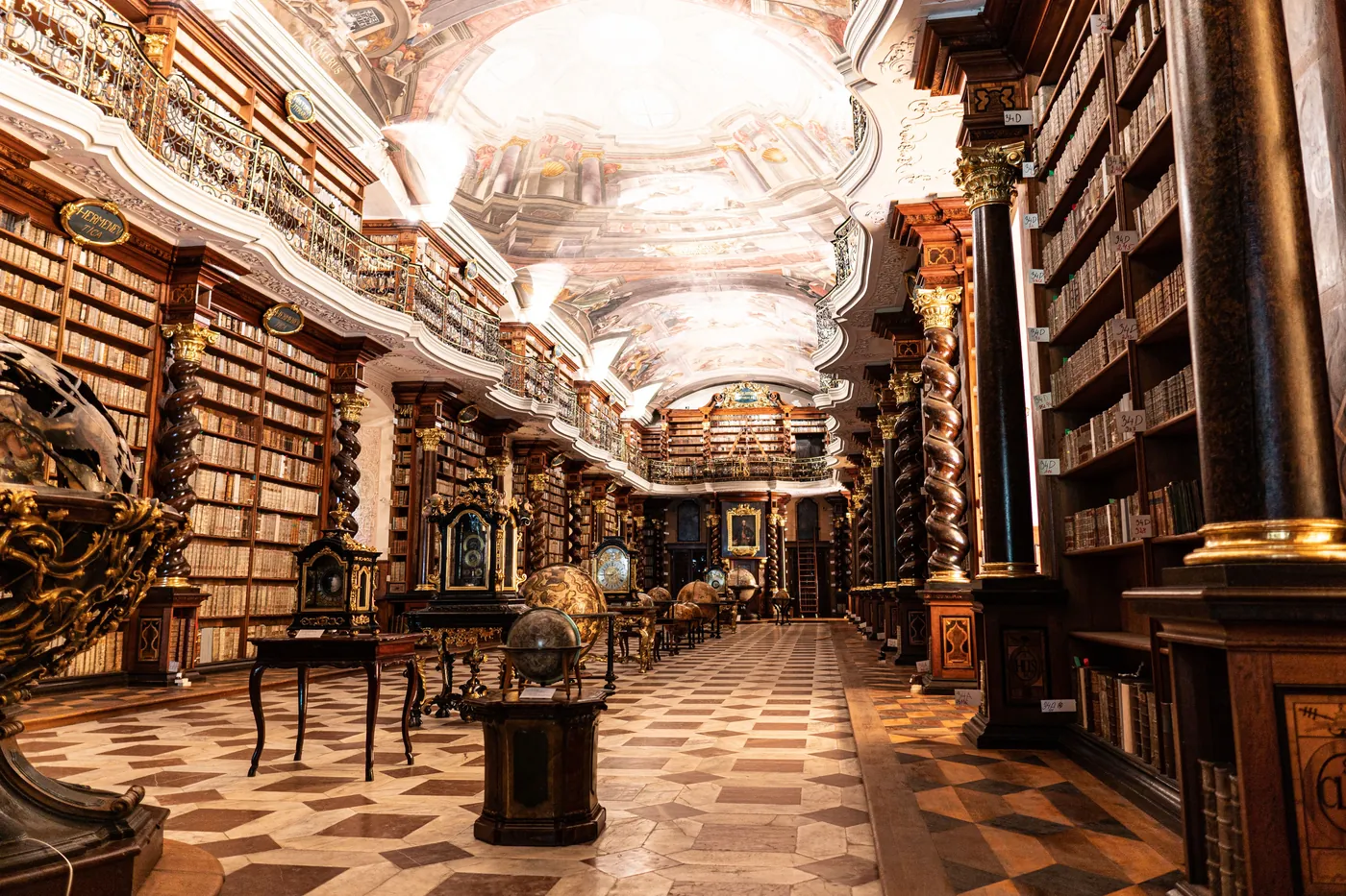 Clementinum — Astronomical Tower + Baroque Library